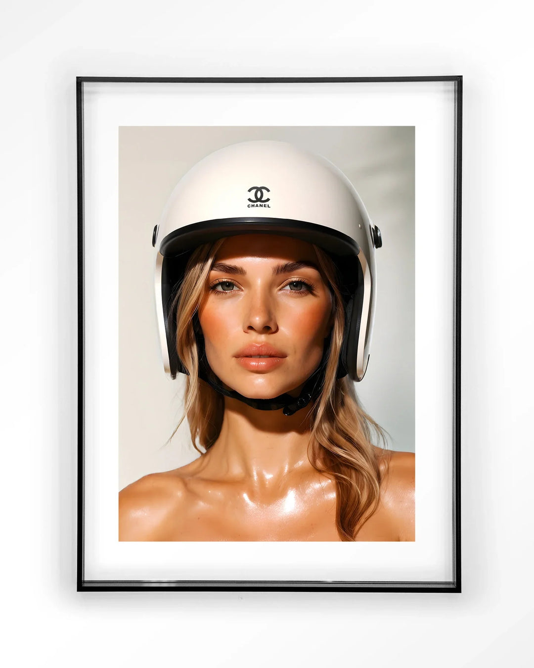 Chanel Helmet - Moderne Wanddecoratie | Artprint, Glass Art & Wandkleed