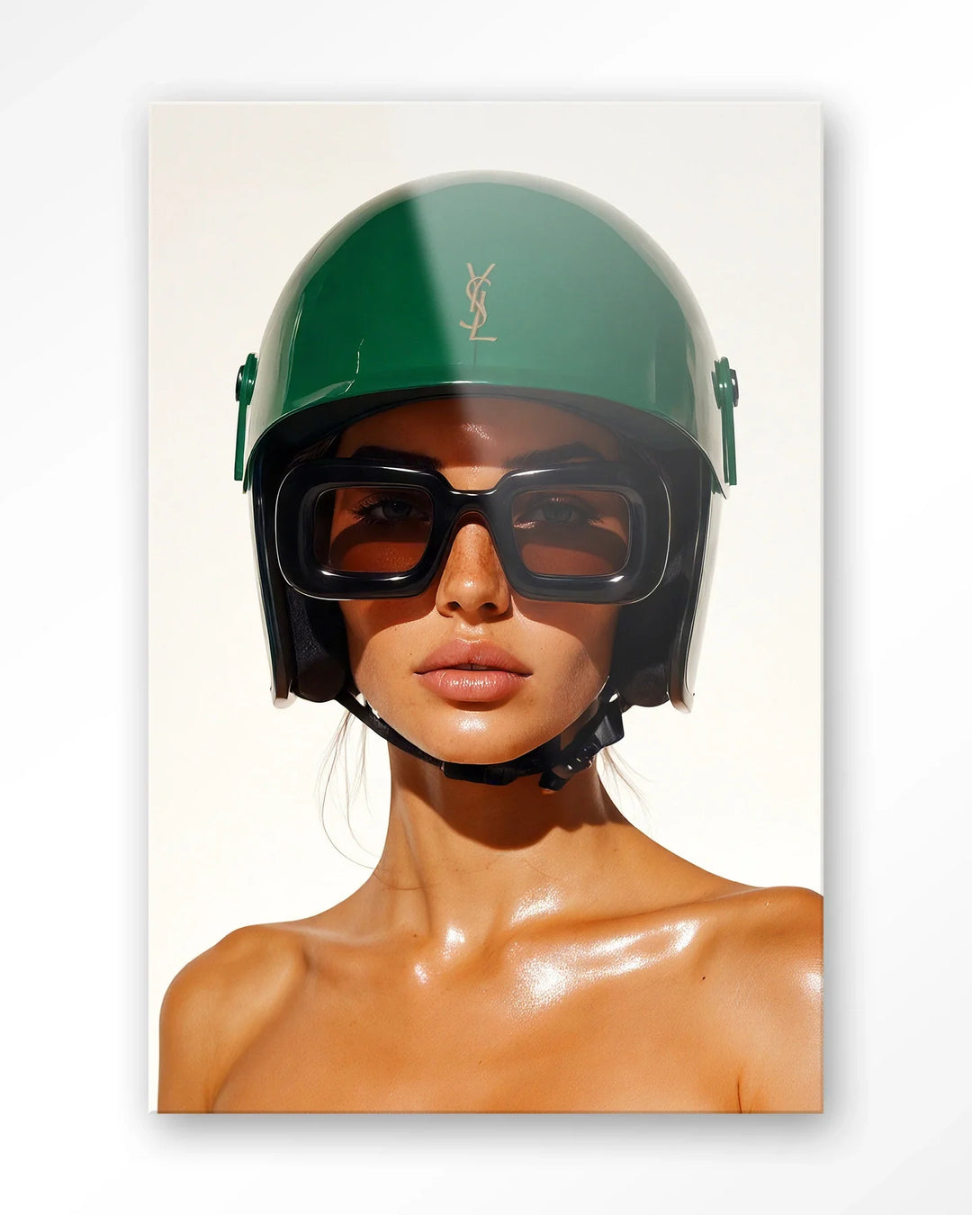 Saint Laurent Helmet - Moderne Wanddecoratie | Artprint, Glass Art & Wandkleed