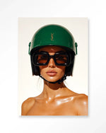 Saint Laurent Helmet - Moderne Wanddecoratie | Artprint, Glass Art & Wandkleed