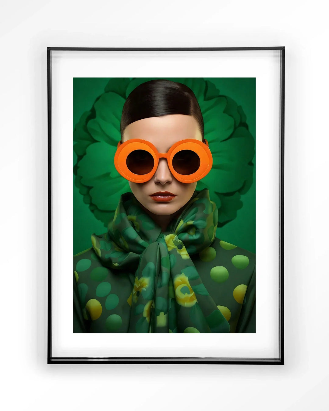 Green Flower - Moderne Wanddecoratie | Artprint, Glass Art & Wandkleed