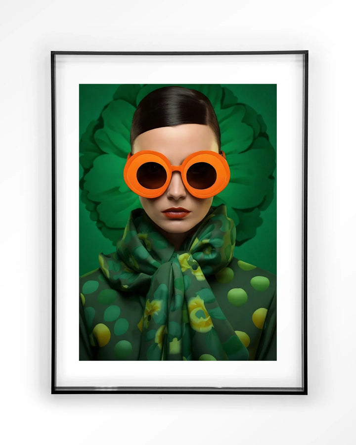 Green Flower - Moderne Wanddecoratie | Artprint, Glass Art & Wandkleed
