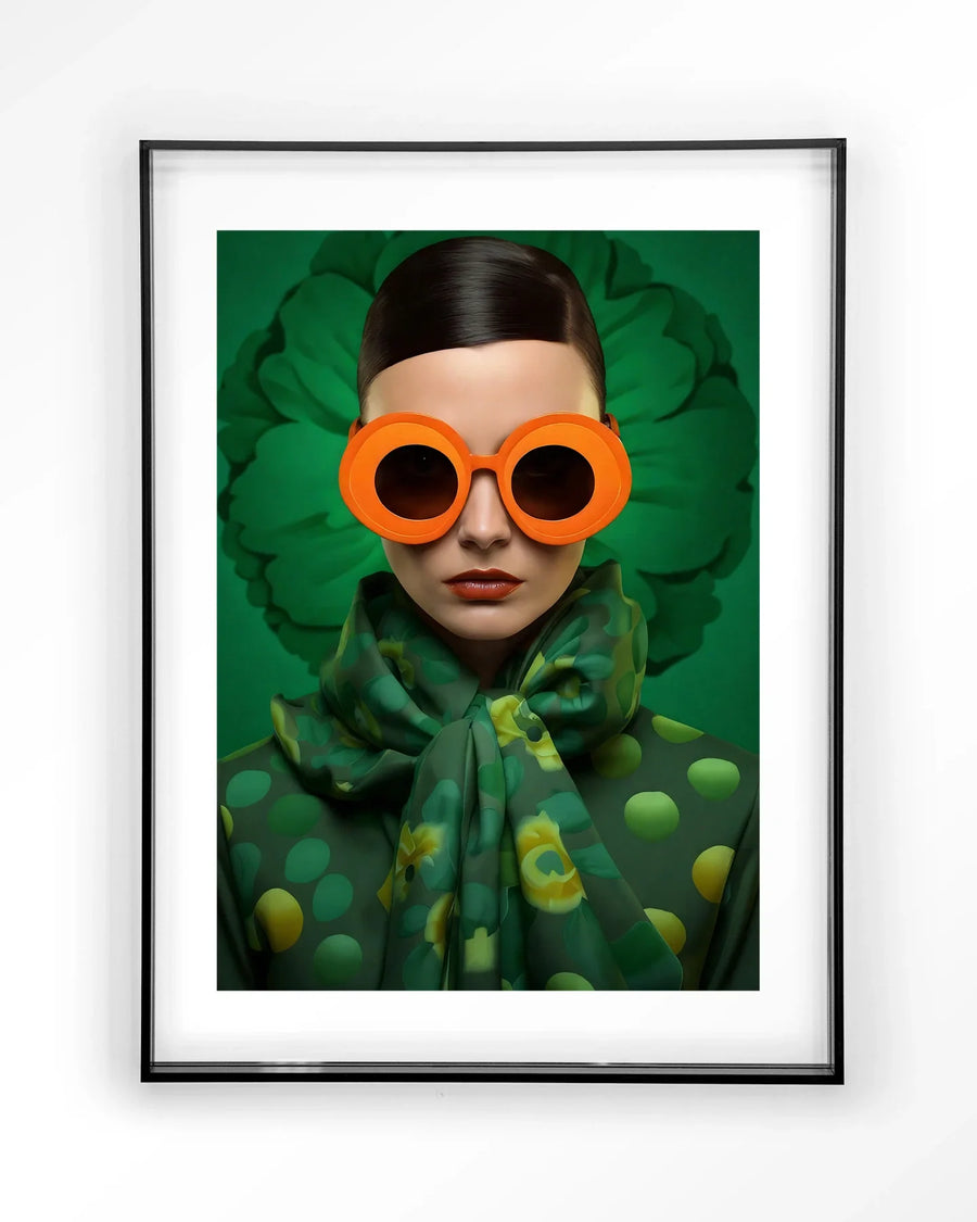 Green Flower - Moderne Wanddecoratie | Artprint, Glass Art & Wandkleed