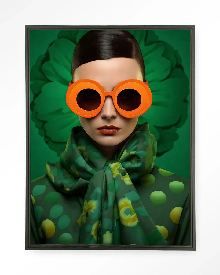 Green Flower - Moderne Wanddecoratie | Artprint, Glass Art & Wandkleed