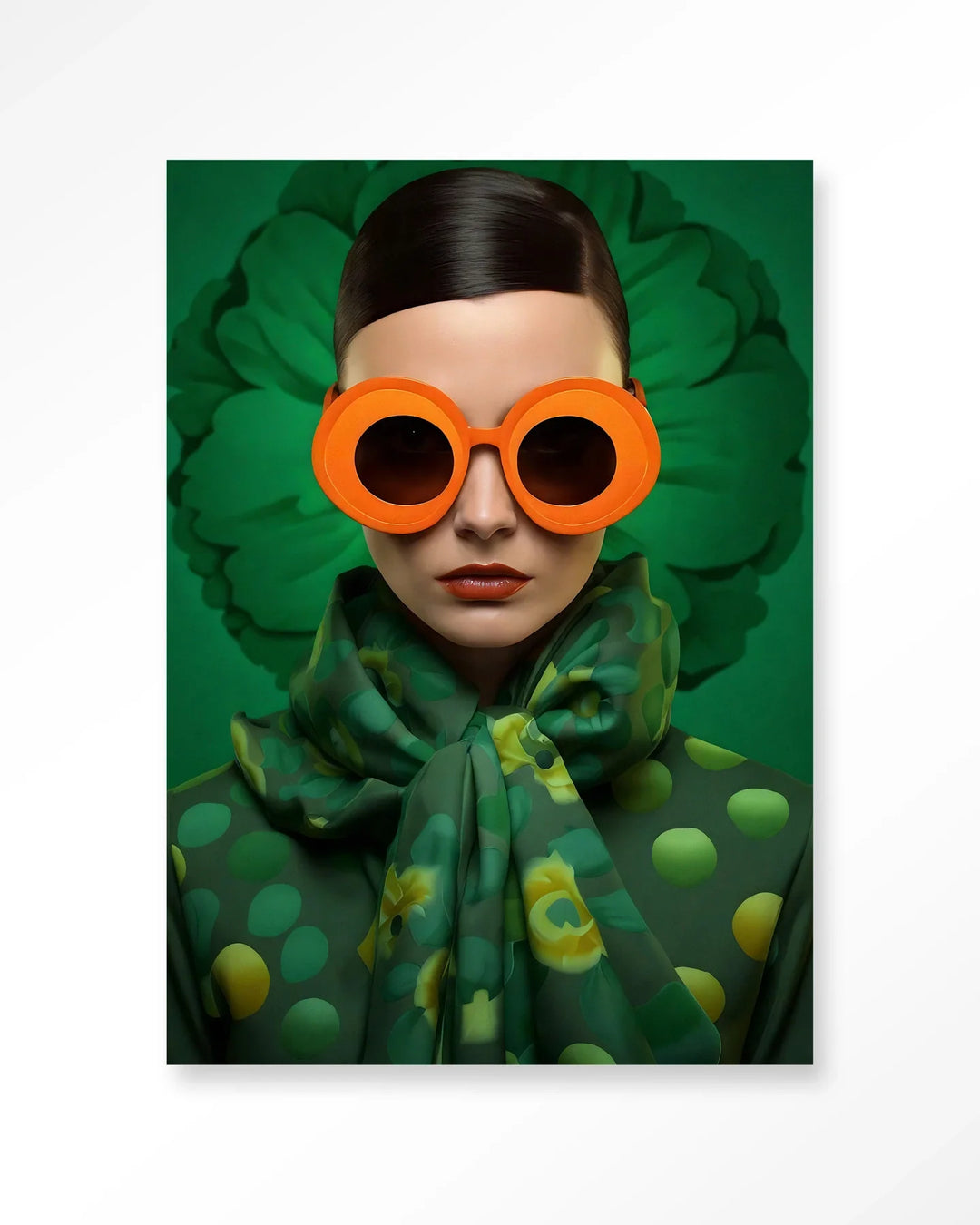 Green Flower - Moderne Wanddecoratie | Artprint, Glass Art & Wandkleed