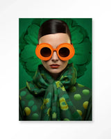 Green Flower - Moderne Wanddecoratie | Artprint, Glass Art & Wandkleed
