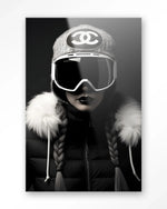 Luxury Snow Girl - Moderne Wanddecoratie | Artprint, Glass Art & Wandkleed