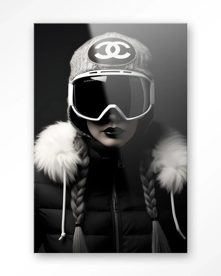 Luxury Snow Girl - Moderne Wanddecoratie | Artprint, Glass Art & Wandkleed