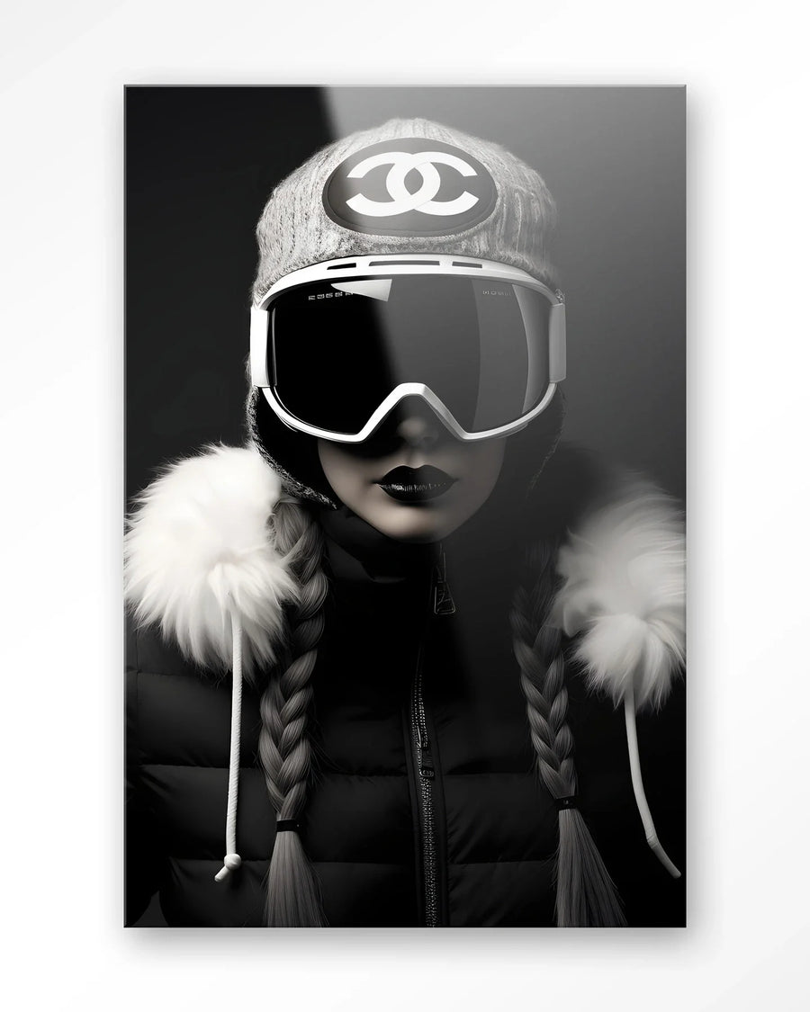 Luxury Snow Girl - Moderne Wanddecoratie | Artprint, Glass Art & Wandkleed