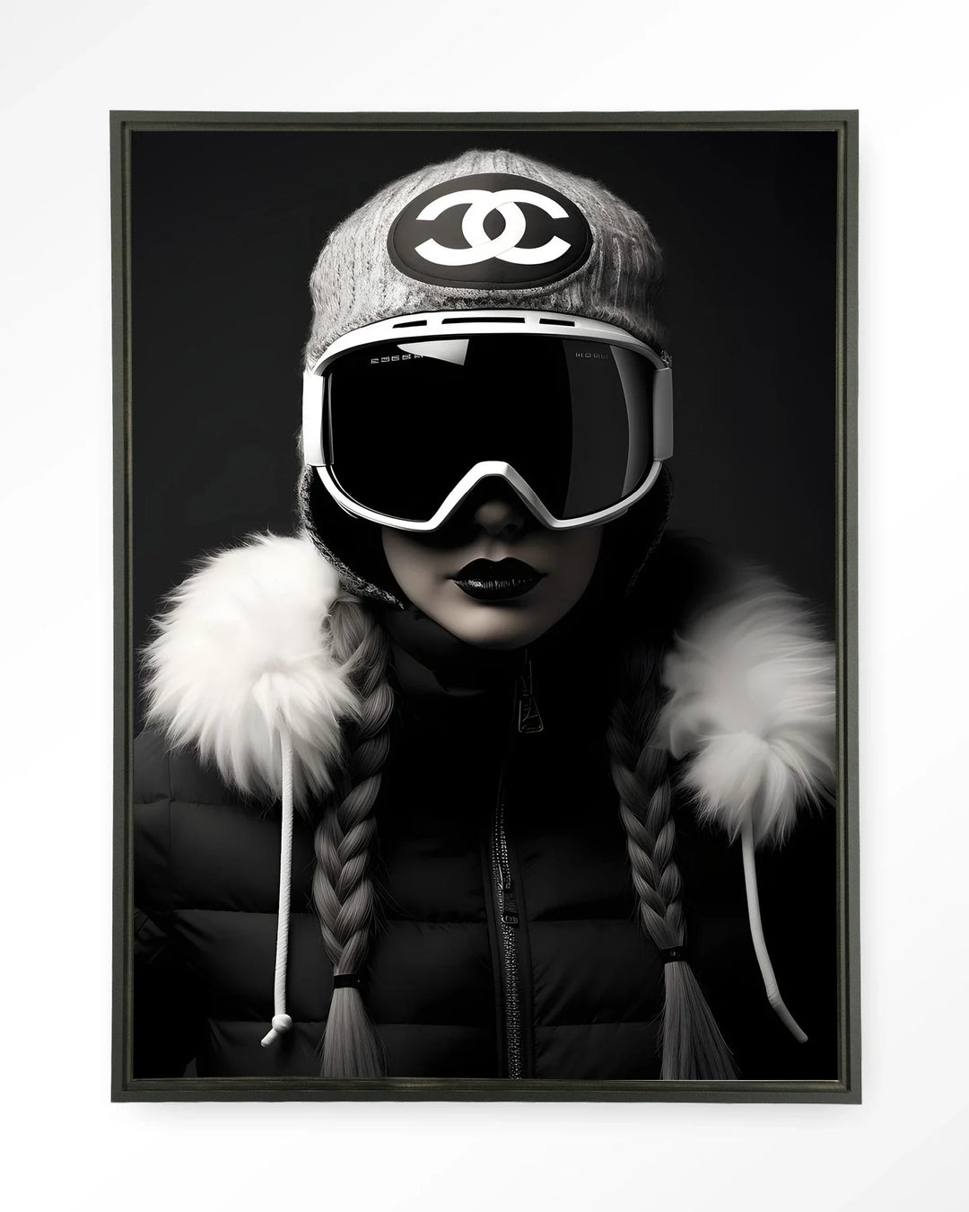 Luxury Snow Girl - Moderne Wanddecoratie | Artprint, Glass Art & Wandkleed