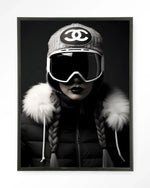 Luxury Snow Girl - Moderne Wanddecoratie | Artprint, Glass Art & Wandkleed