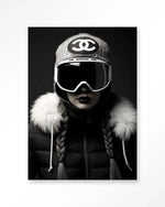 Luxury Snow Girl - Moderne Wanddecoratie | Artprint, Glass Art & Wandkleed
