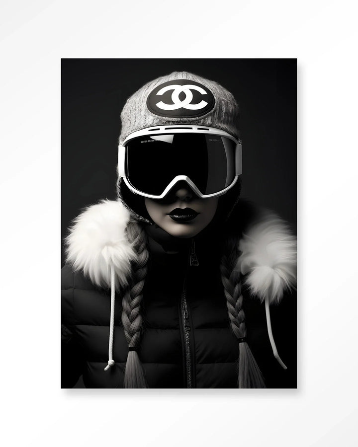 Luxury Snow Girl - Moderne Wanddecoratie | Artprint, Glass Art & Wandkleed
