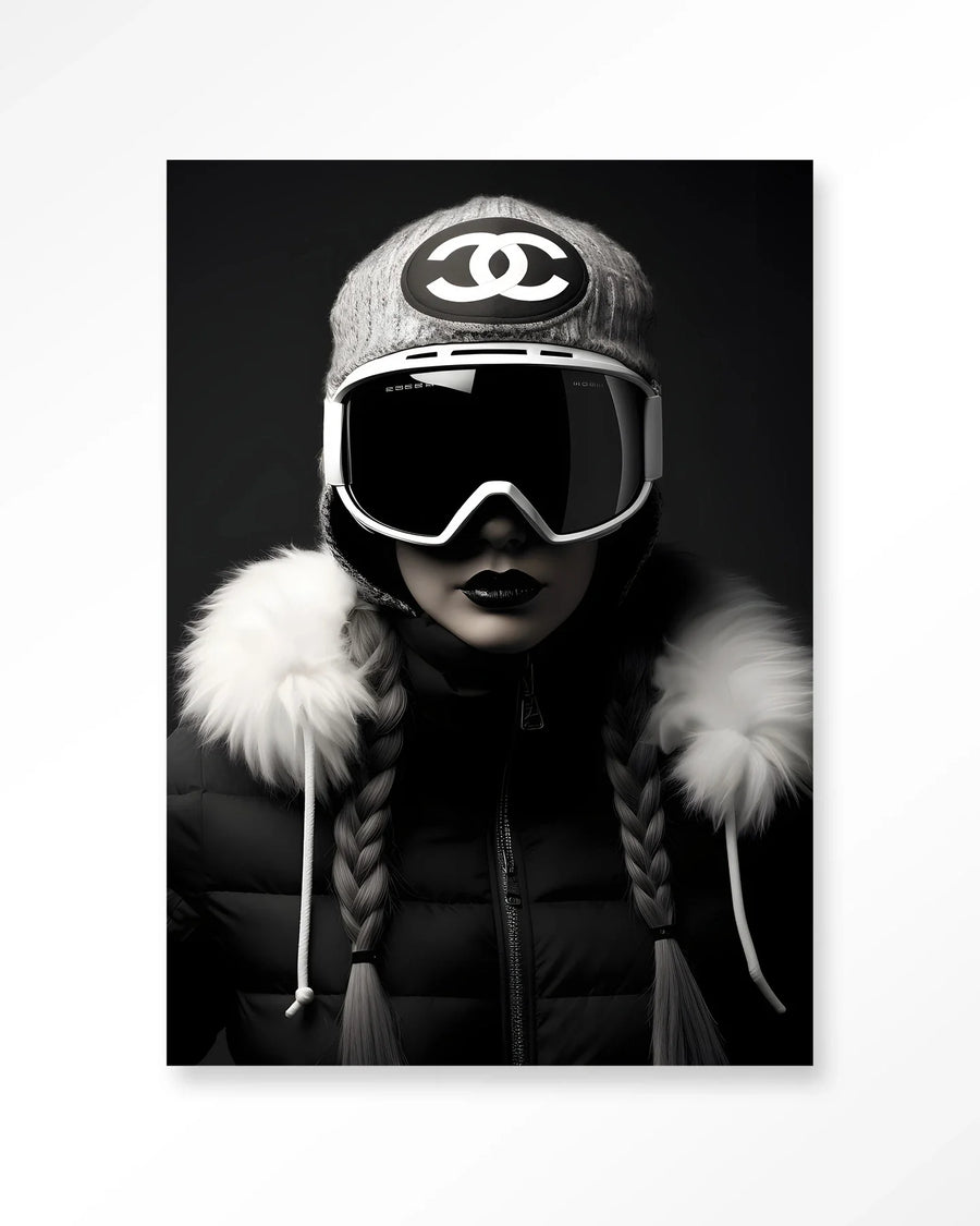 Luxury Snow Girl - Moderne Wanddecoratie | Artprint, Glass Art & Wandkleed