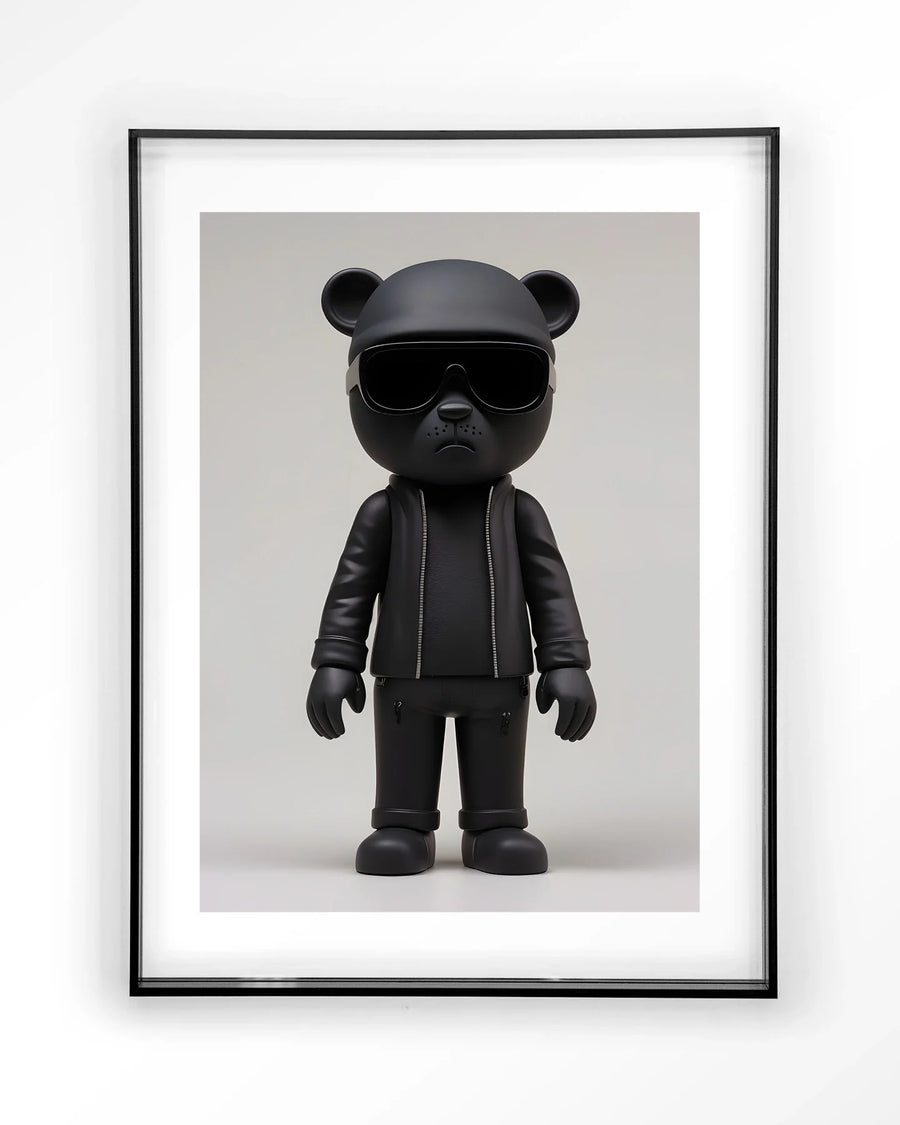 Security Bear - Moderne Wanddecoratie | Artprint, Glass Art & Wandkleed