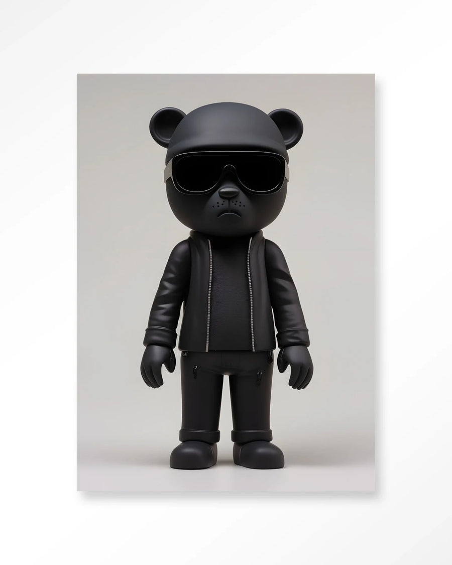 Security Bear - Moderne Wanddecoratie | Artprint, Glass Art & Wandkleed
