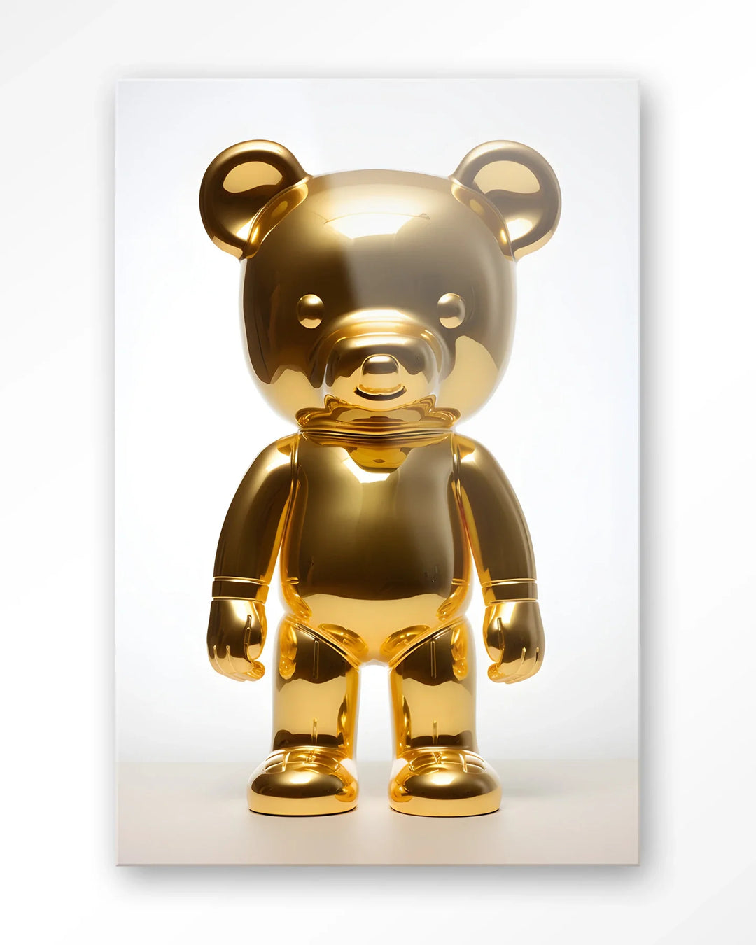 Golden Teddybear - Moderne Wanddecoratie | Artprint, Glass Art & Wandkleed
