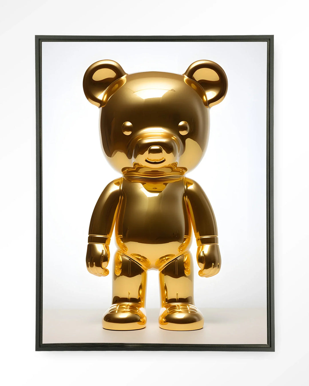 Golden Teddybear - Moderne Wanddecoratie | Artprint, Glass Art & Wandkleed