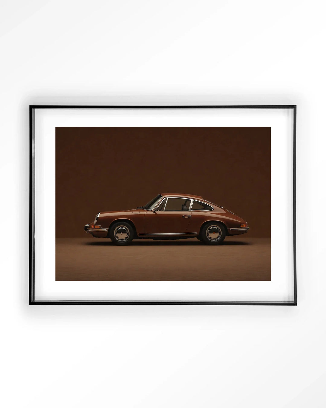 Brown Porsche - Moderne Wanddecoratie | Artprint, Glass Art & Wandkleed