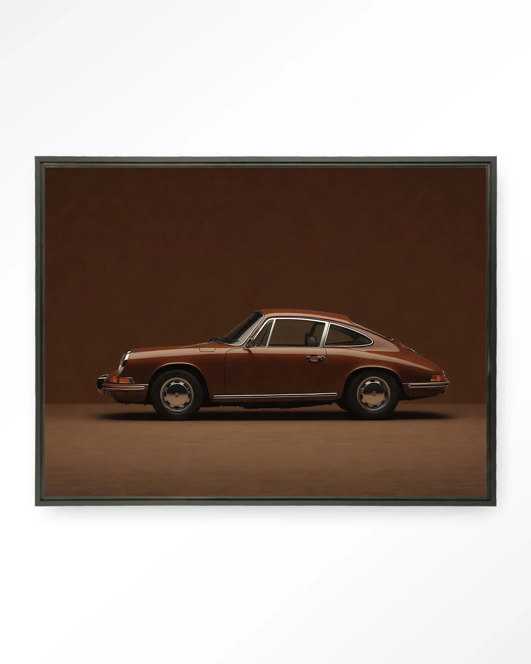 Brown Porsche - Moderne Wanddecoratie | Artprint, Glass Art & Wandkleed