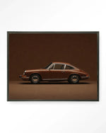 Brown Porsche - Moderne Wanddecoratie | Artprint, Glass Art & Wandkleed