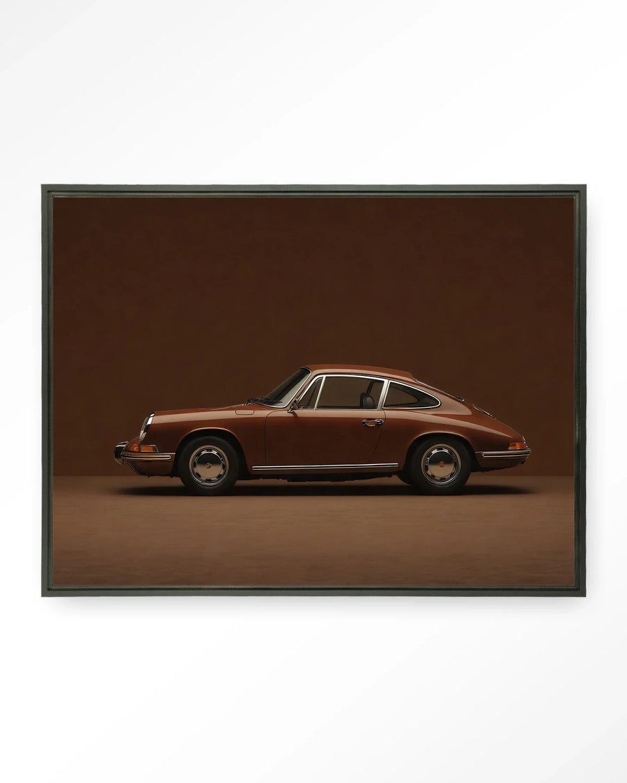 Brown Porsche - Moderne Wanddecoratie | Artprint, Glass Art & Wandkleed