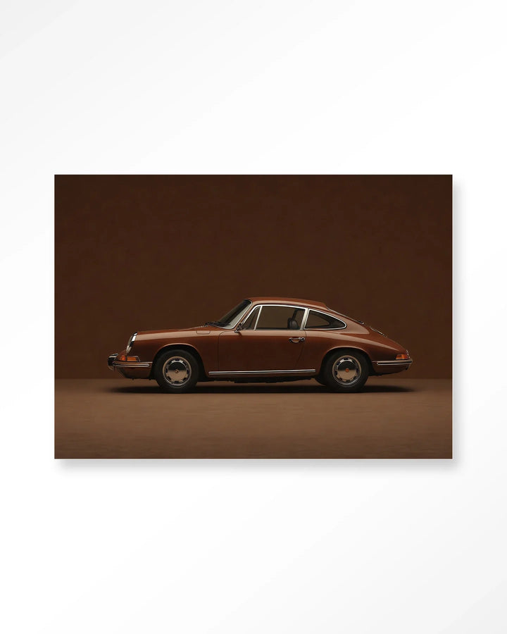 Brown Porsche - Moderne Wanddecoratie | Artprint, Glass Art & Wandkleed