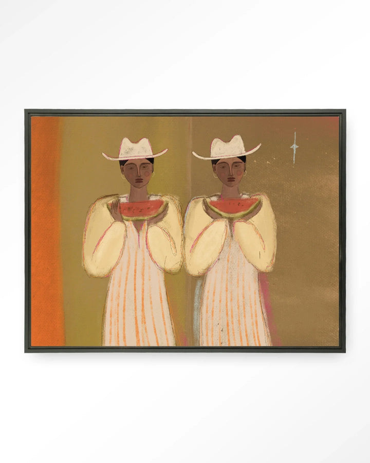 Watermelon Girl - Moderne Wanddecoratie | Artprint, Glass Art & Wandkleed