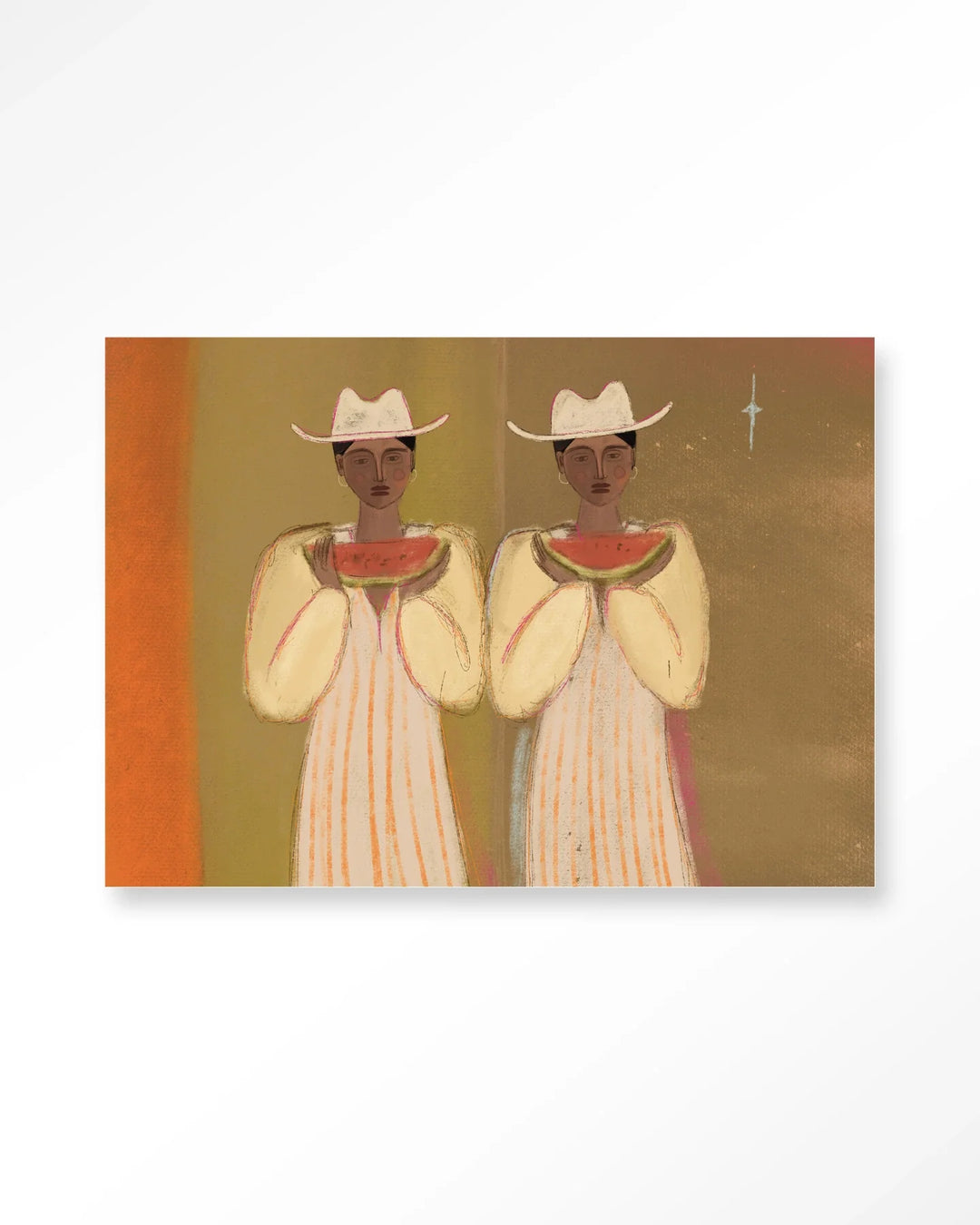 Watermelon Girl - Moderne Wanddecoratie | Artprint, Glass Art & Wandkleed