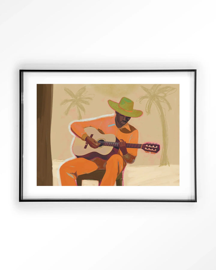 Musician 2 - Moderne Wanddecoratie | Artprint, Glass Art & Wandkleed