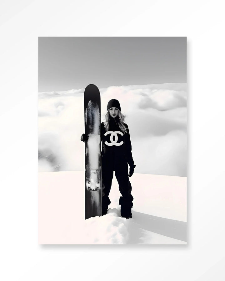 Snow Girl - Moderne Wanddecoratie | Artprint, Glass Art & Wandkleed