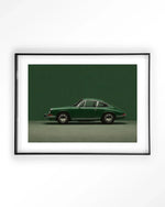 Green Porsche - Moderne Wanddecoratie | Artprint, Glass Art & Wandkleed