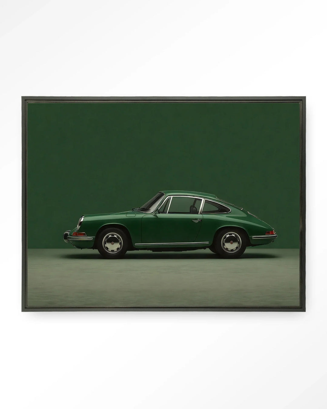 Green Porsche - Moderne Wanddecoratie | Artprint, Glass Art & Wandkleed