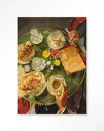 Croissants At Cafe de Flore - Moderne Wanddecoratie | Artprint, Glass Art & Wandkleed