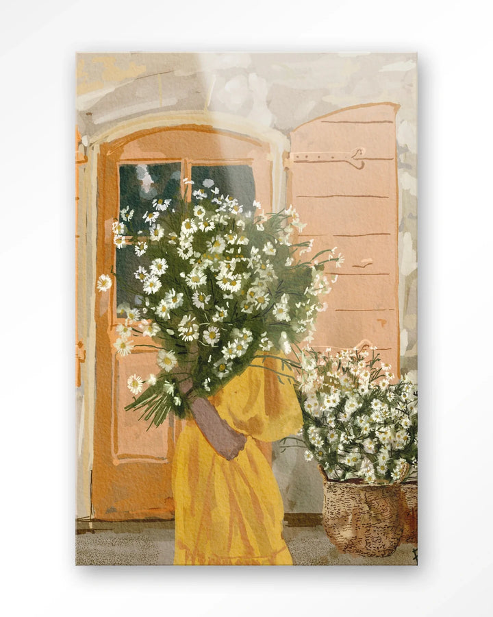 Daisy Lady - Moderne Wanddecoratie | Artprint, Glass Art & Wandkleed