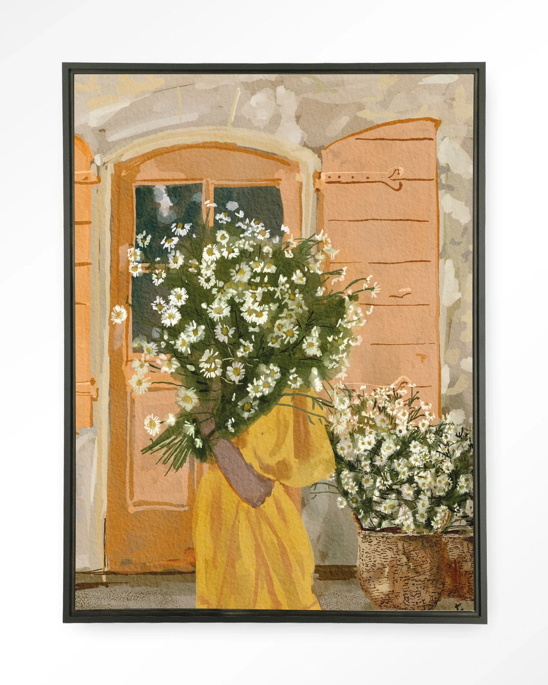 Daisy Lady - Moderne Wanddecoratie | Artprint, Glass Art & Wandkleed