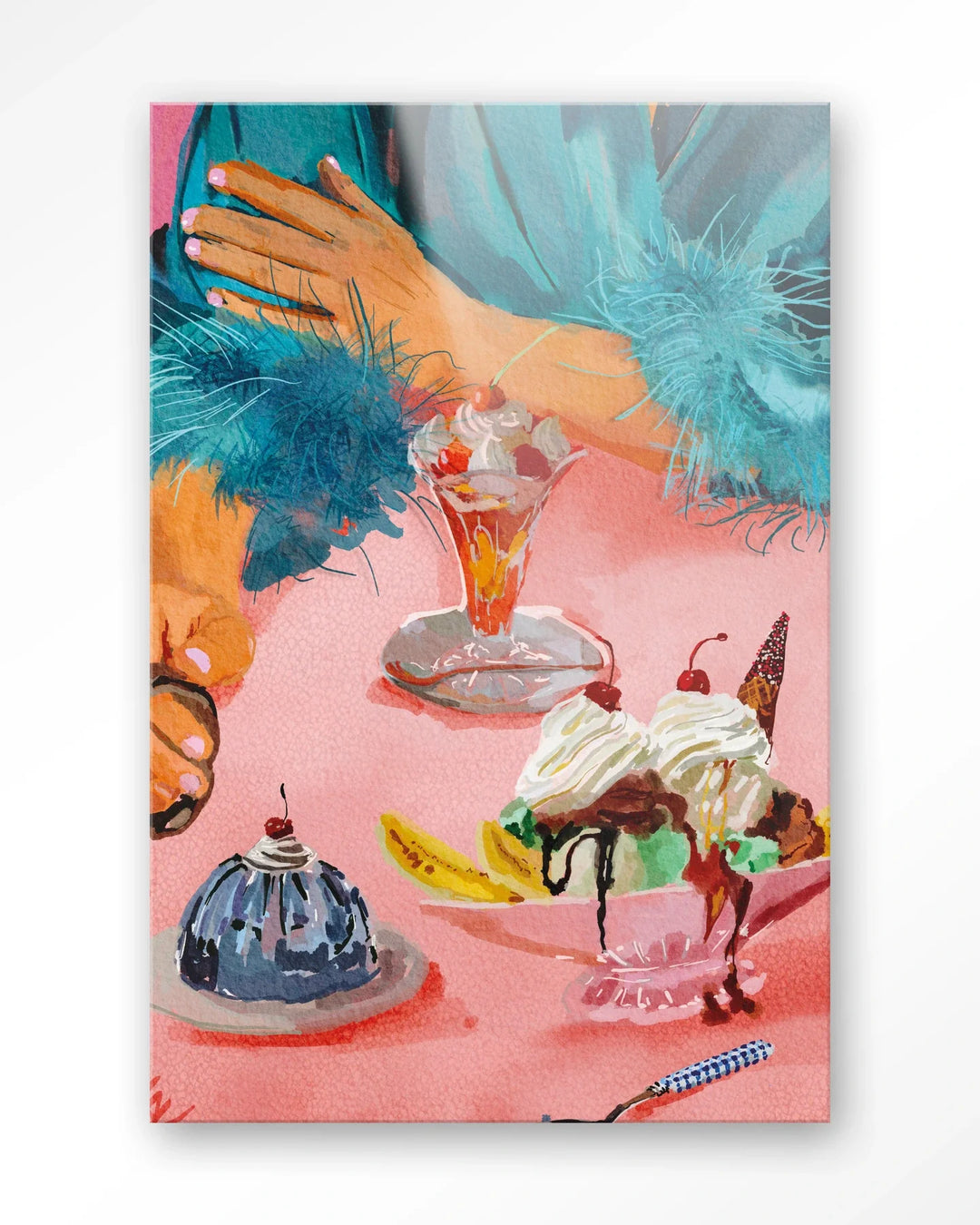 Ice Creams - Moderne Wanddecoratie | Artprint, Glass Art & Wandkleed