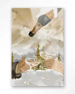 Winter Champagne - Moderne Wanddecoratie | Artprint, Glass Art & Wandkleed