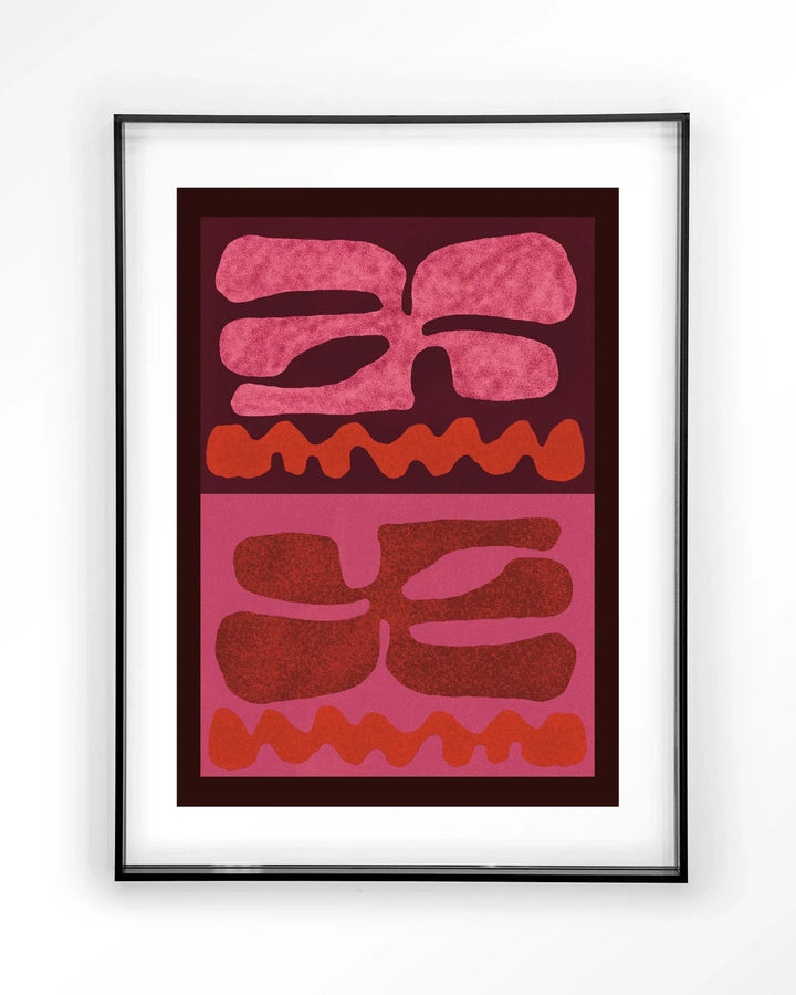 Groovy Pink - Moderne Wanddecoratie | Artprint, Glass Art & Wandkleed