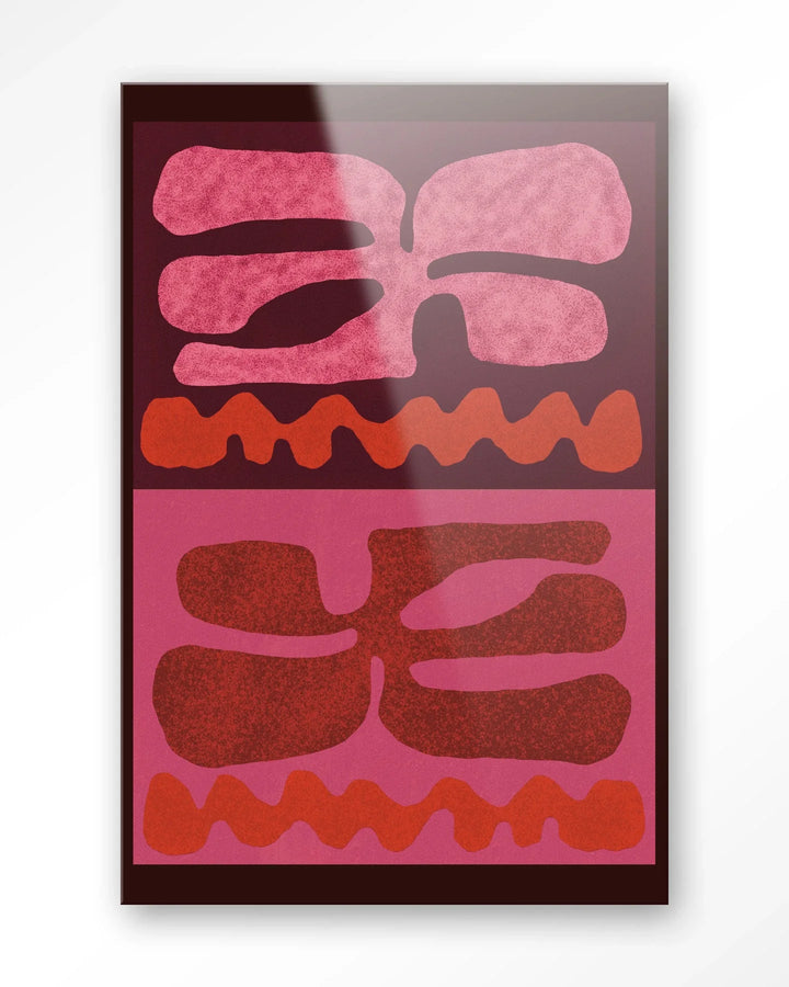 Groovy Pink - Moderne Wanddecoratie | Artprint, Glass Art & Wandkleed