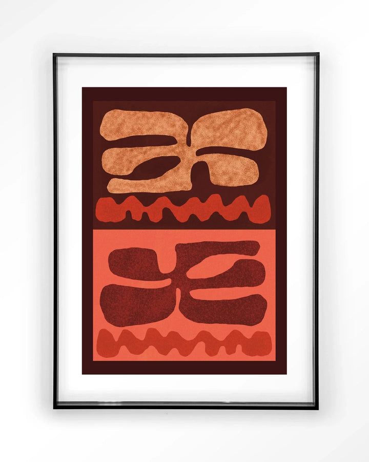 Groovy Neutral - Moderne Wanddecoratie | Artprint, Glass Art & Wandkleed