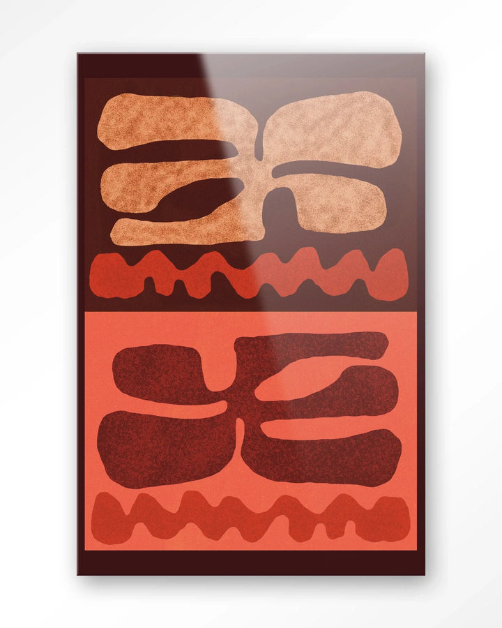 Groovy Neutral - Moderne Wanddecoratie | Artprint, Glass Art & Wandkleed