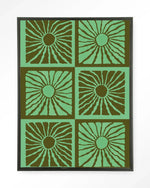 Suns In Green - Moderne Wanddecoratie | Artprint, Glass Art & Wandkleed