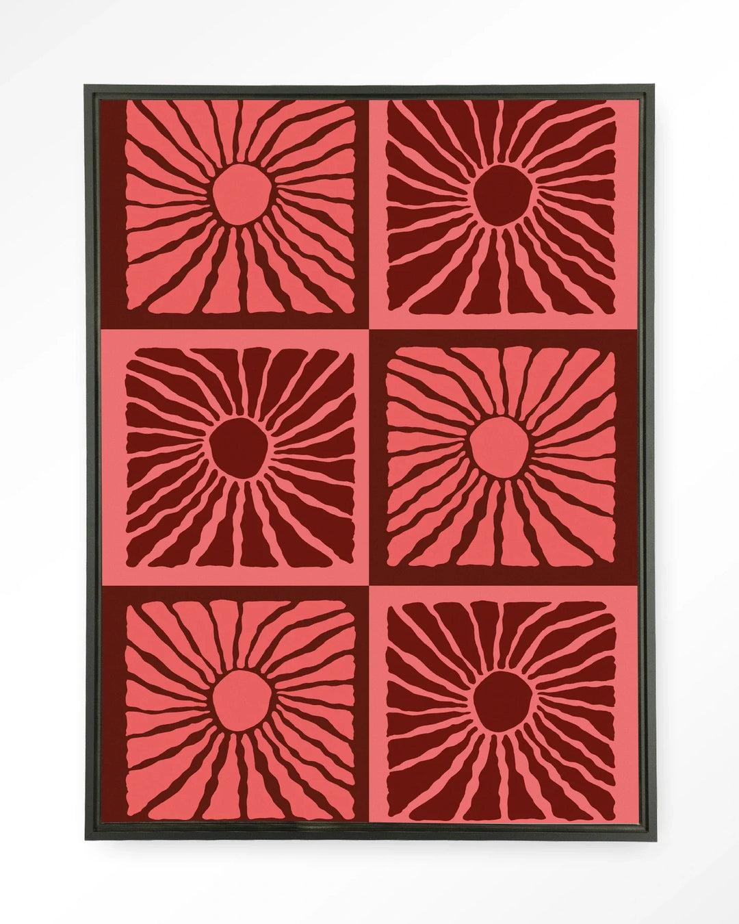 Suns In Pink - Moderne Wanddecoratie | Artprint, Glass Art & Wandkleed