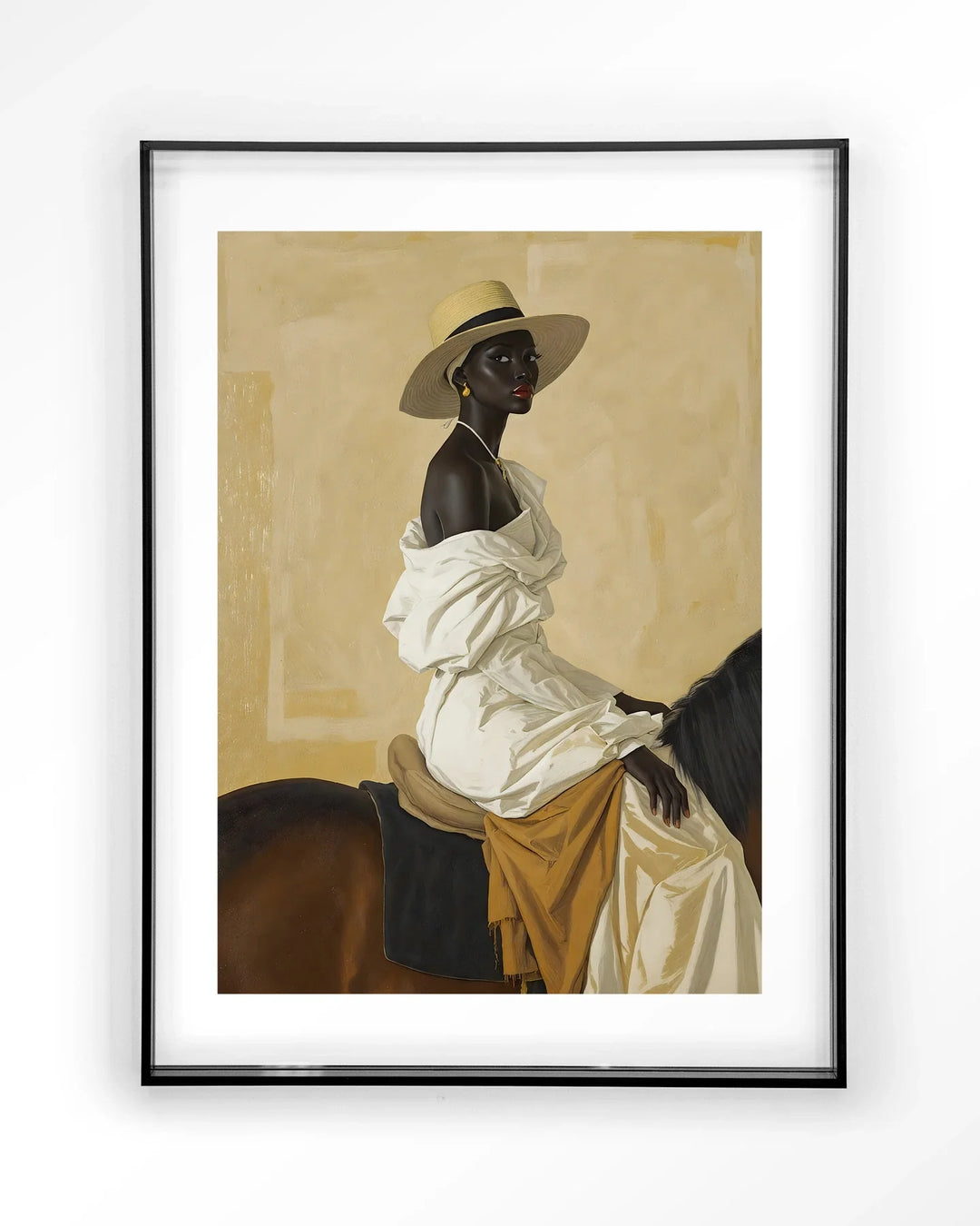Horseriding Lady - Moderne Wanddecoratie | Artprint, Glass Art & Wandkleed