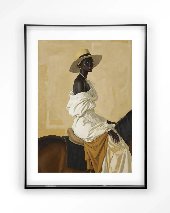 Horseriding Lady - Moderne Wanddecoratie | Artprint, Glass Art & Wandkleed