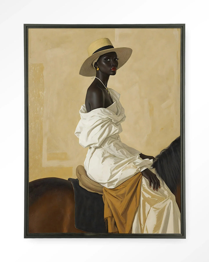 Horseriding Lady - Moderne Wanddecoratie | Artprint, Glass Art & Wandkleed