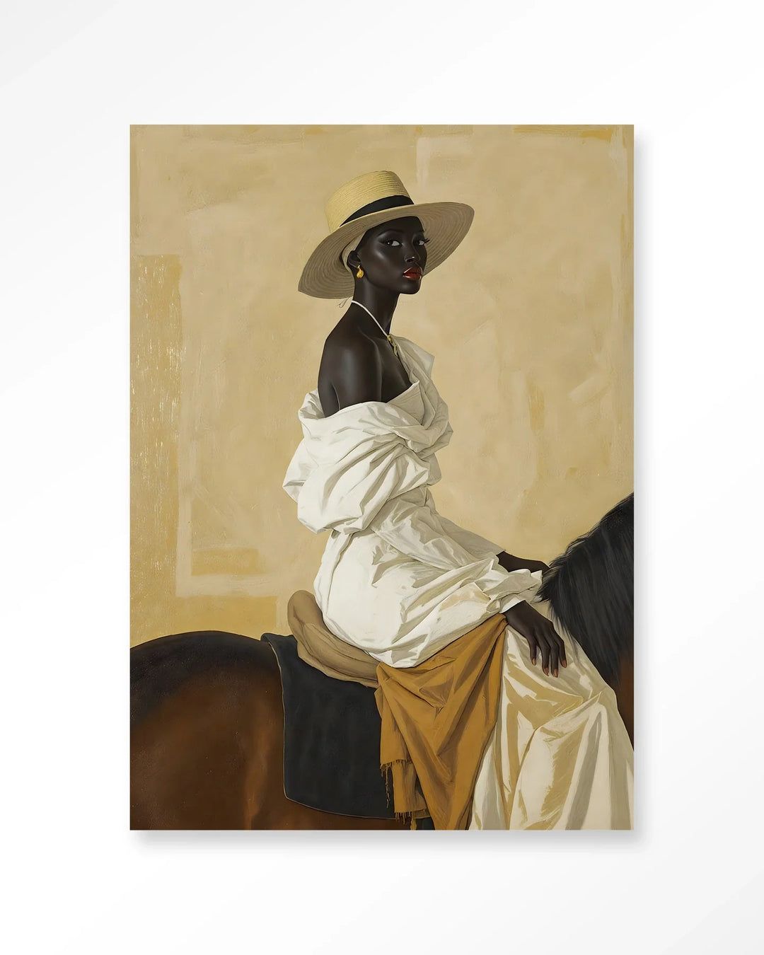Horseriding Lady - Moderne Wanddecoratie | Artprint, Glass Art & Wandkleed
