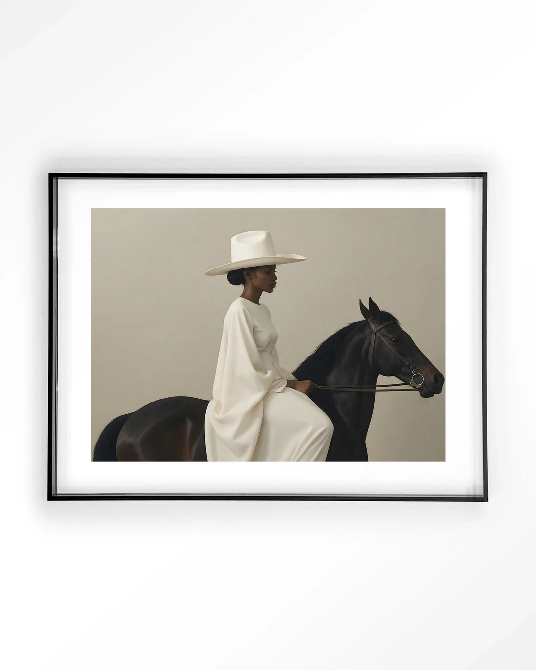 Beige Rider - Moderne Wanddecoratie | Artprint, Glass Art & Wandkleed