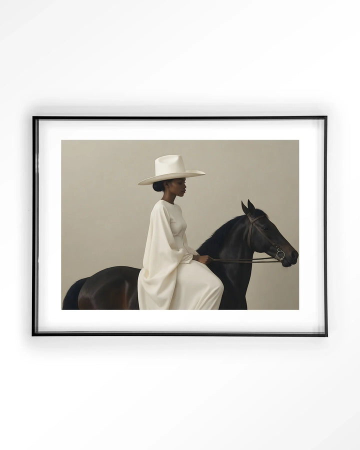 Beige Rider - Moderne Wanddecoratie | Artprint, Glass Art & Wandkleed