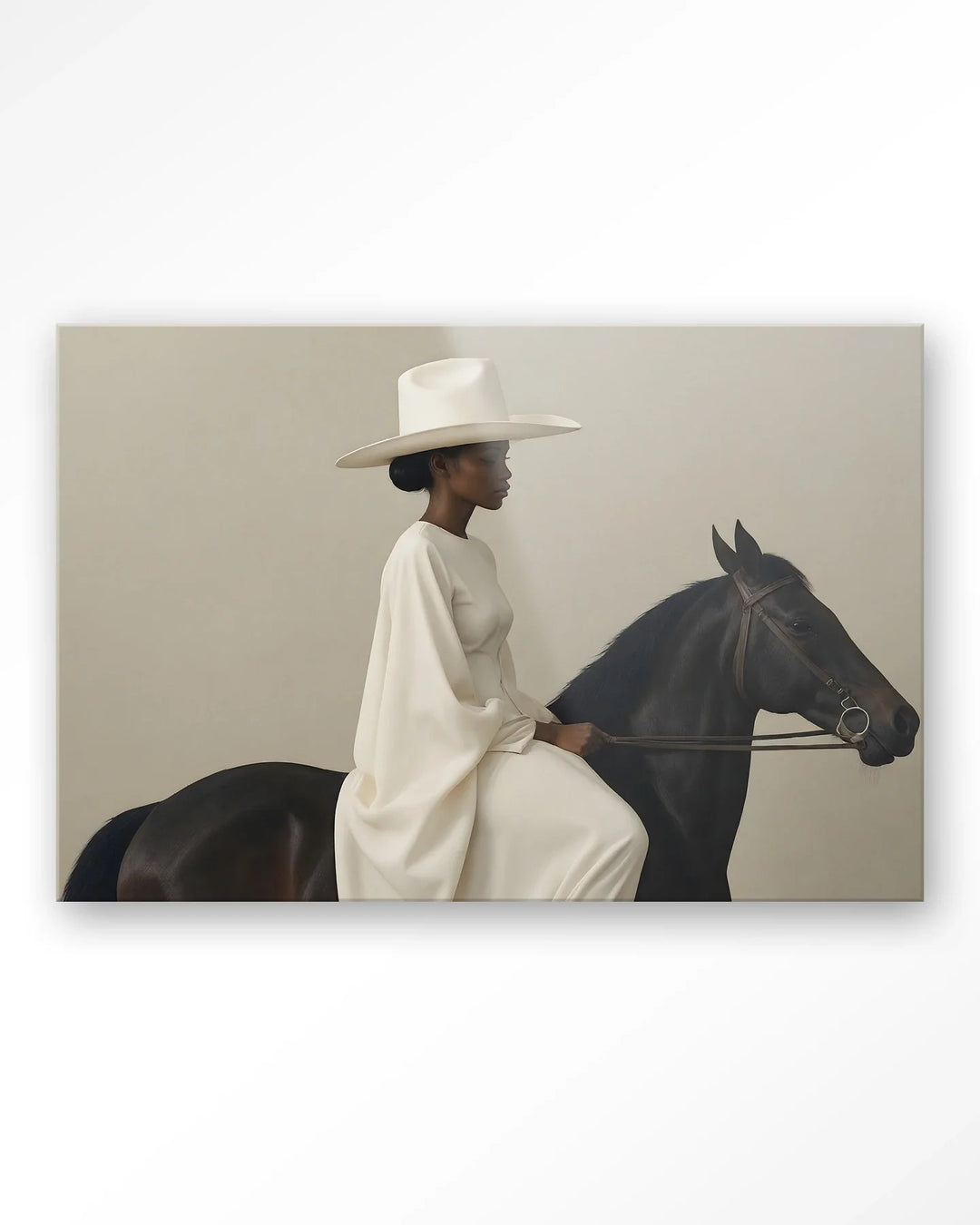 Beige Rider - Moderne Wanddecoratie | Artprint, Glass Art & Wandkleed